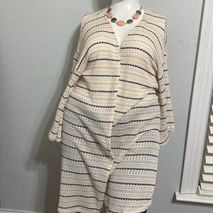 Sweater Bobeau Pink and Blue Knitted